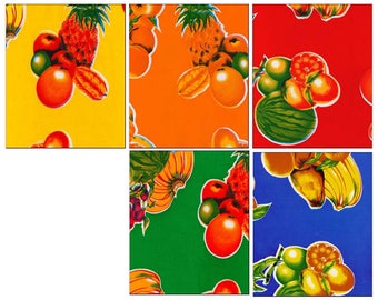 OilclothByTheYard Mixed Fruits Your Choice of Color