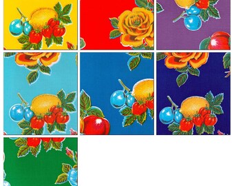 OilclothByTheYard Lemons and Roses By The Yard You Select the Color