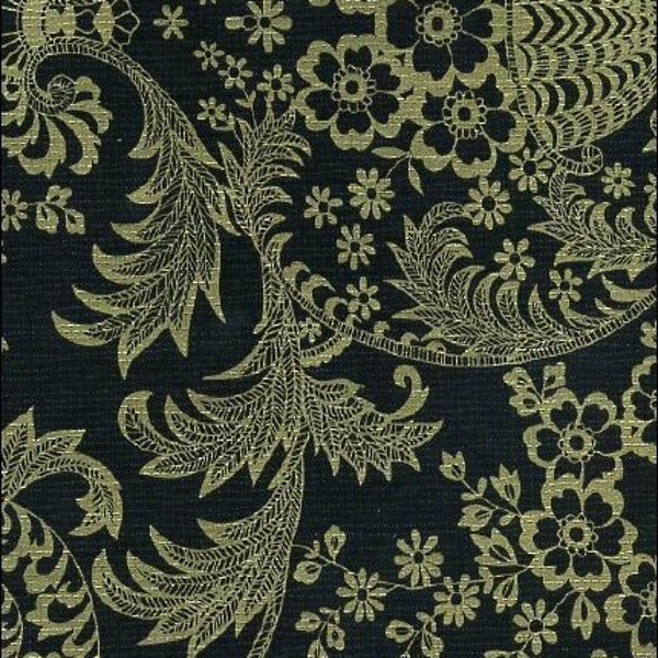 Toile Gold on Black