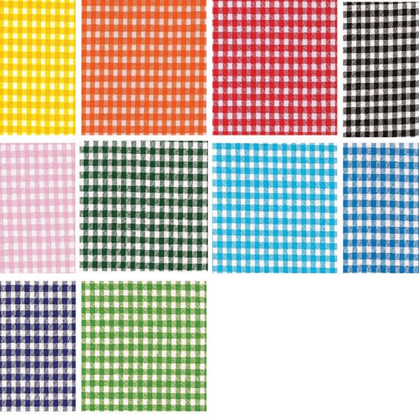 Oilcloth By The Yard Gingham Your choice of Color