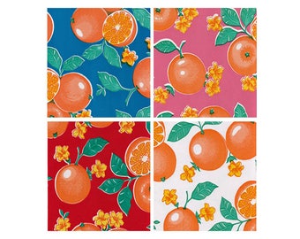 OilclothByTheYard Oranges Your Choice of Color