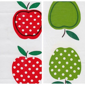 Apples and Dots Oilcloth By The Yard