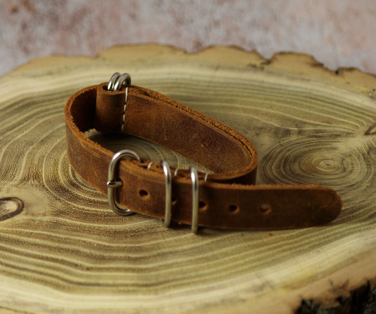 Leather Zulu watch band Military strap Hand made Straps Etsy