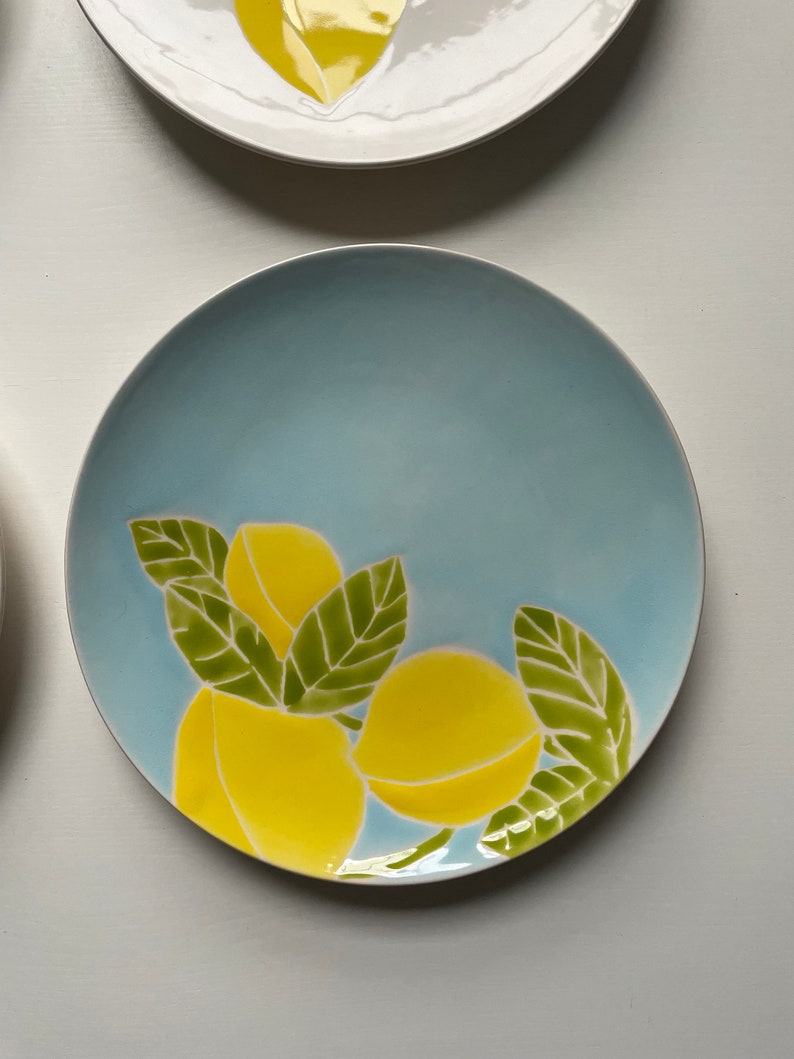 Etsy Lemon Tree Hand Painted Ceramic Plates Etsy Etsy Lemon Tree Hand Painted Ceramic Plates Etsy
