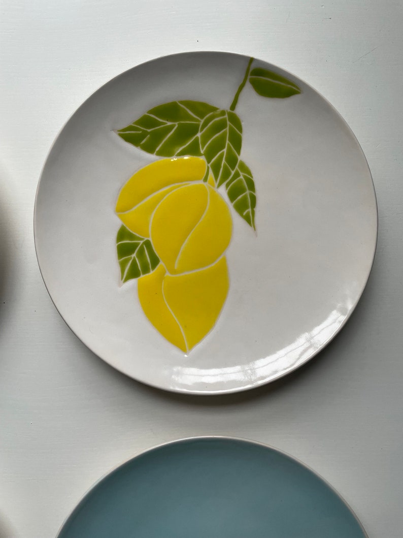 Etsy Lemon Tree Hand Painted Ceramic Plates Etsy Etsy Lemon Tree Hand Painted Ceramic Plates Etsy