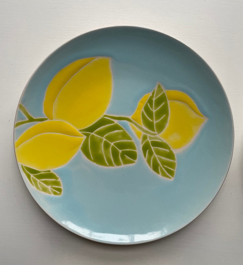 Etsy Lemon Tree Hand Painted Ceramic Plates Etsy Etsy Lemon Tree Hand Painted Ceramic Plates Etsy