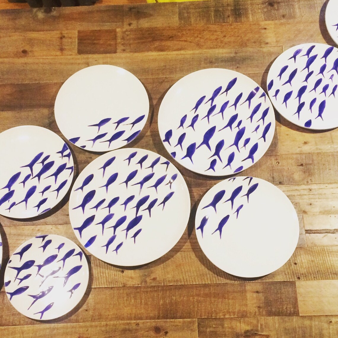 Plate Wall Blue and White Pottery Wall Decor School of Etsy Canada