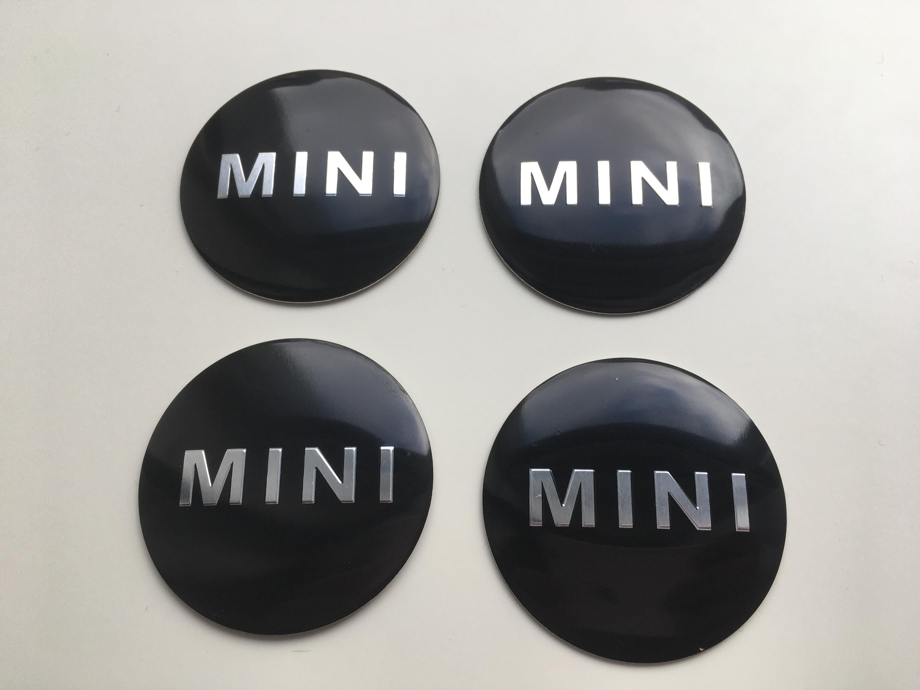 4 Coprimozzo Bandiera UK 52mm Per Mini Cooper - Adesivi O Tappi ABS Grigio - Foto 9