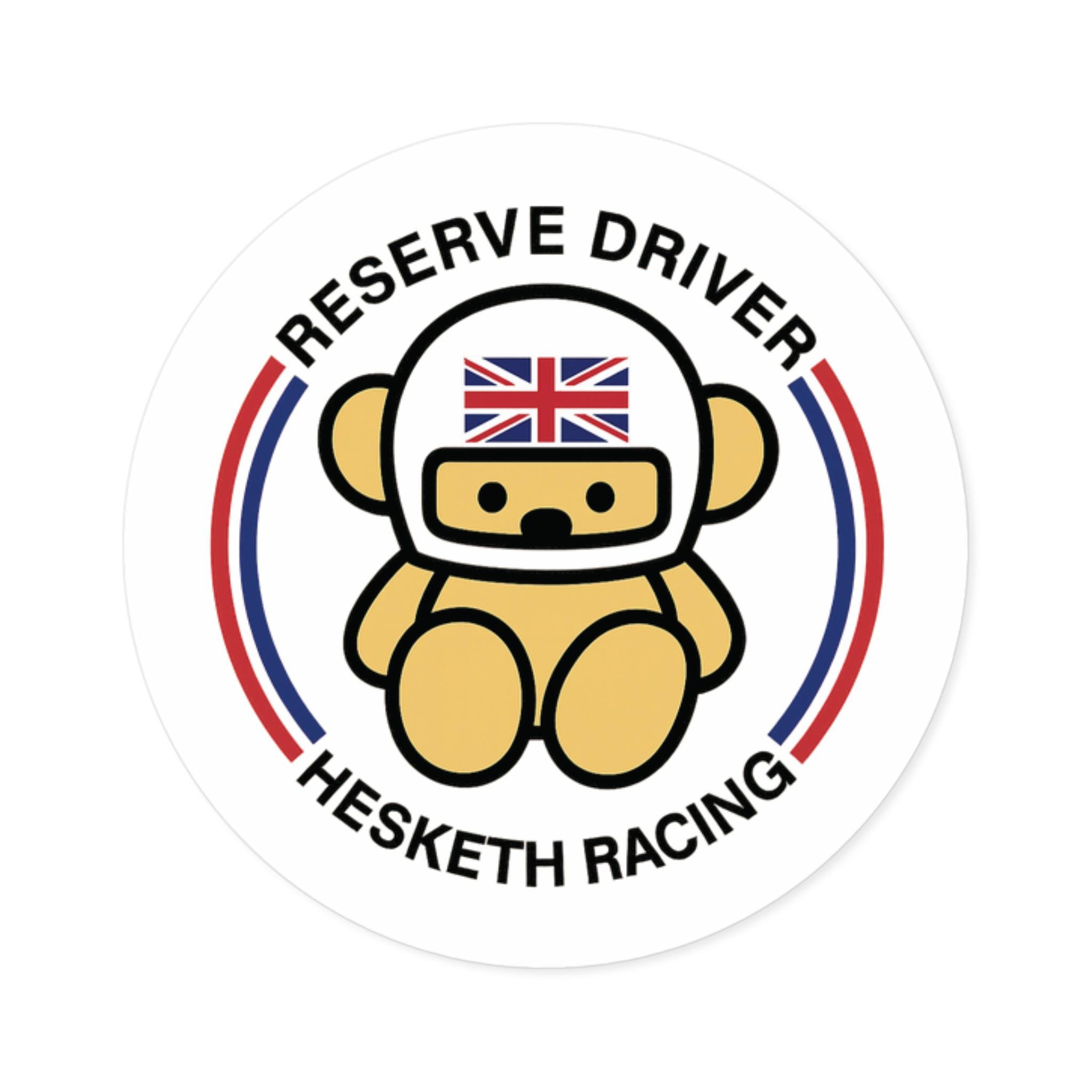 James Hunt Hasketh Racing Retro Formula Motorsport Decal Sticker - Teddy Style Mi468