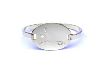 Brass Swing Top Pisces Zodiac Constellation Bracelet