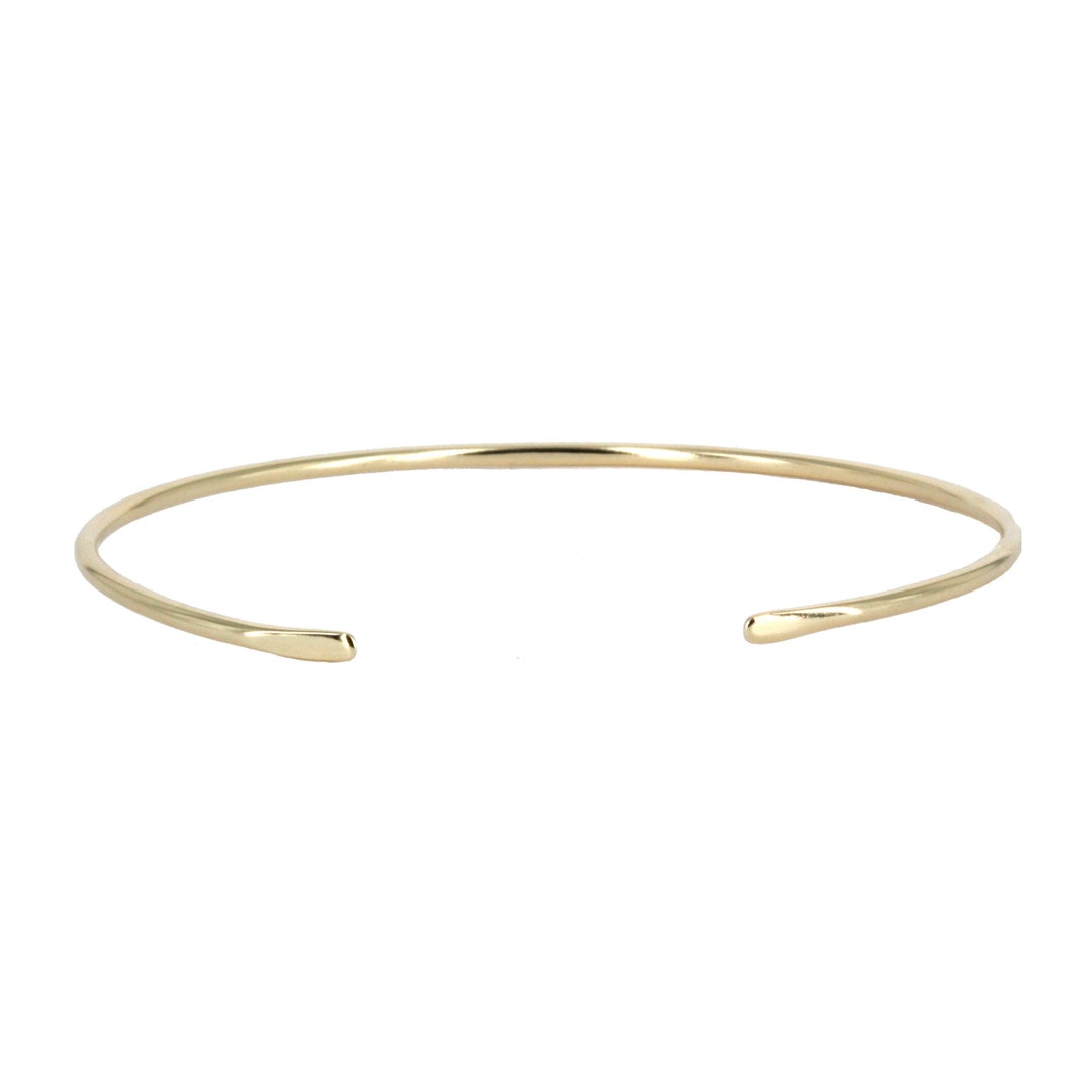Erin Light Weight Rounded 14k Gold Filled Cuff Bracelet - Etsy