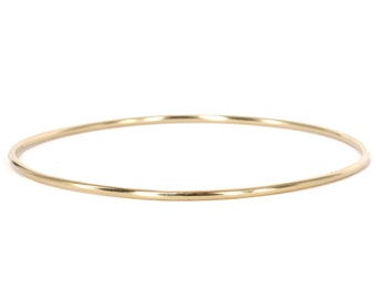 Bangle Bracelet, Sterling Silver or 14k Yellow Gold