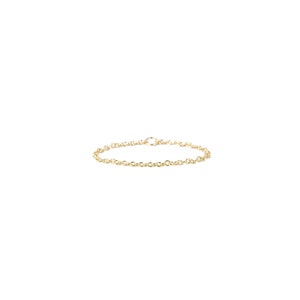 Thin Cable Chain Ring, Sterling Silver or 14k Yellow Gold