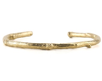 Brass Twig Cuff Bracelet