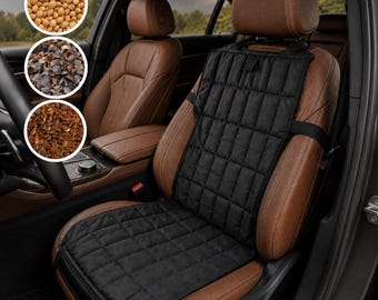 Autostoelhoes met natuurlijke vulstof. Auto-interieuraccessoire. Cadeau voor vrachtwagenchauffeur