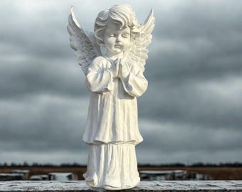 Bidden standbeeld beschermengel – zinvol christelijk cadeau voor vrouw
