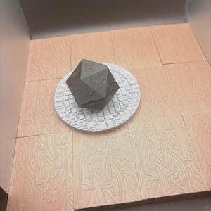 D20 Dice Holder | Hinged D20 Dice Vault | D&D Dice Storage | Tabletop Gaming Accessory | RPG Dice Case | Fantasy Desk Decor