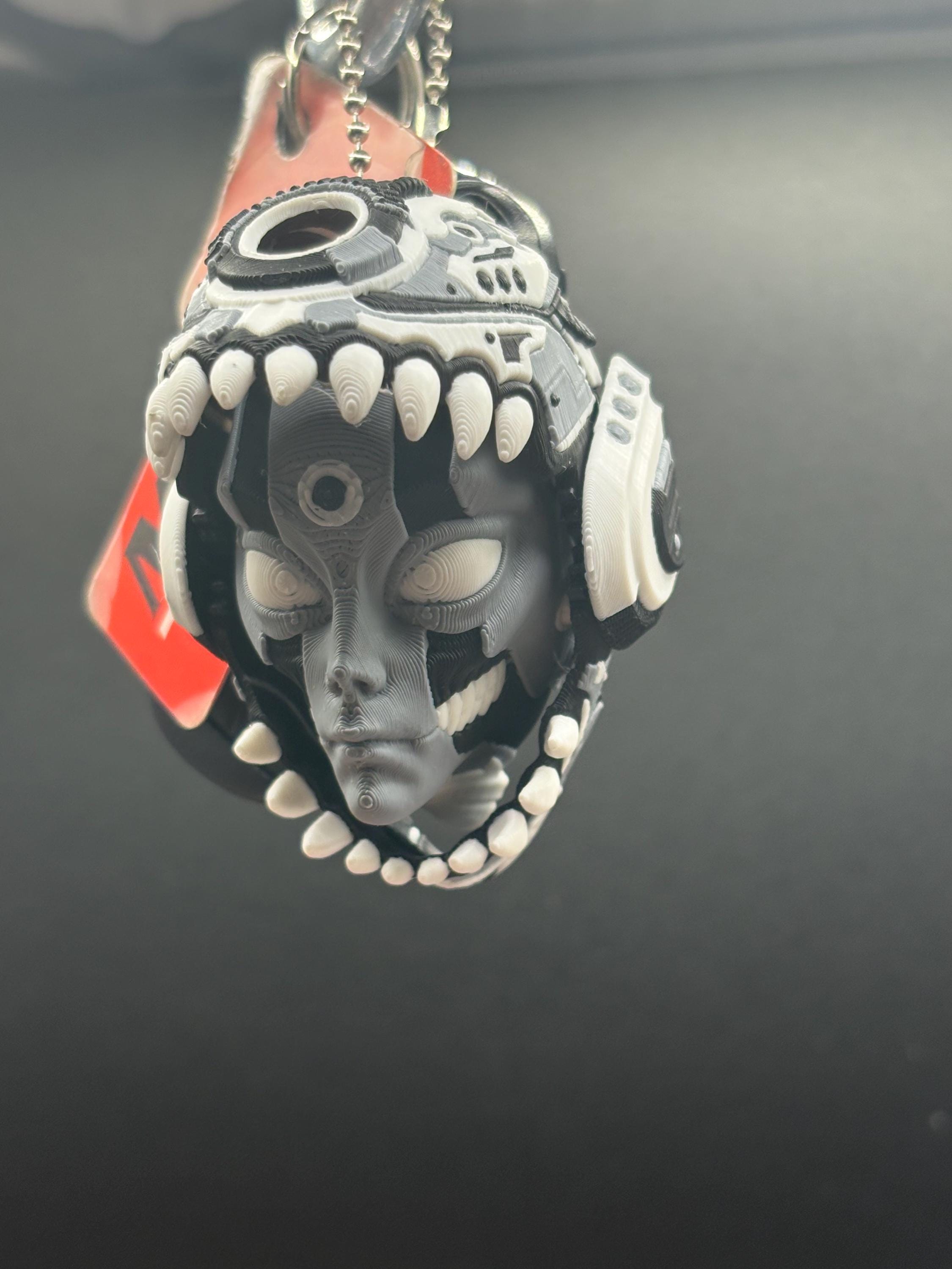 Mech Handkey Chain Cyberpunk Alien Mech Keychain – 3D Printed Sci-fi Techwear Charm ...