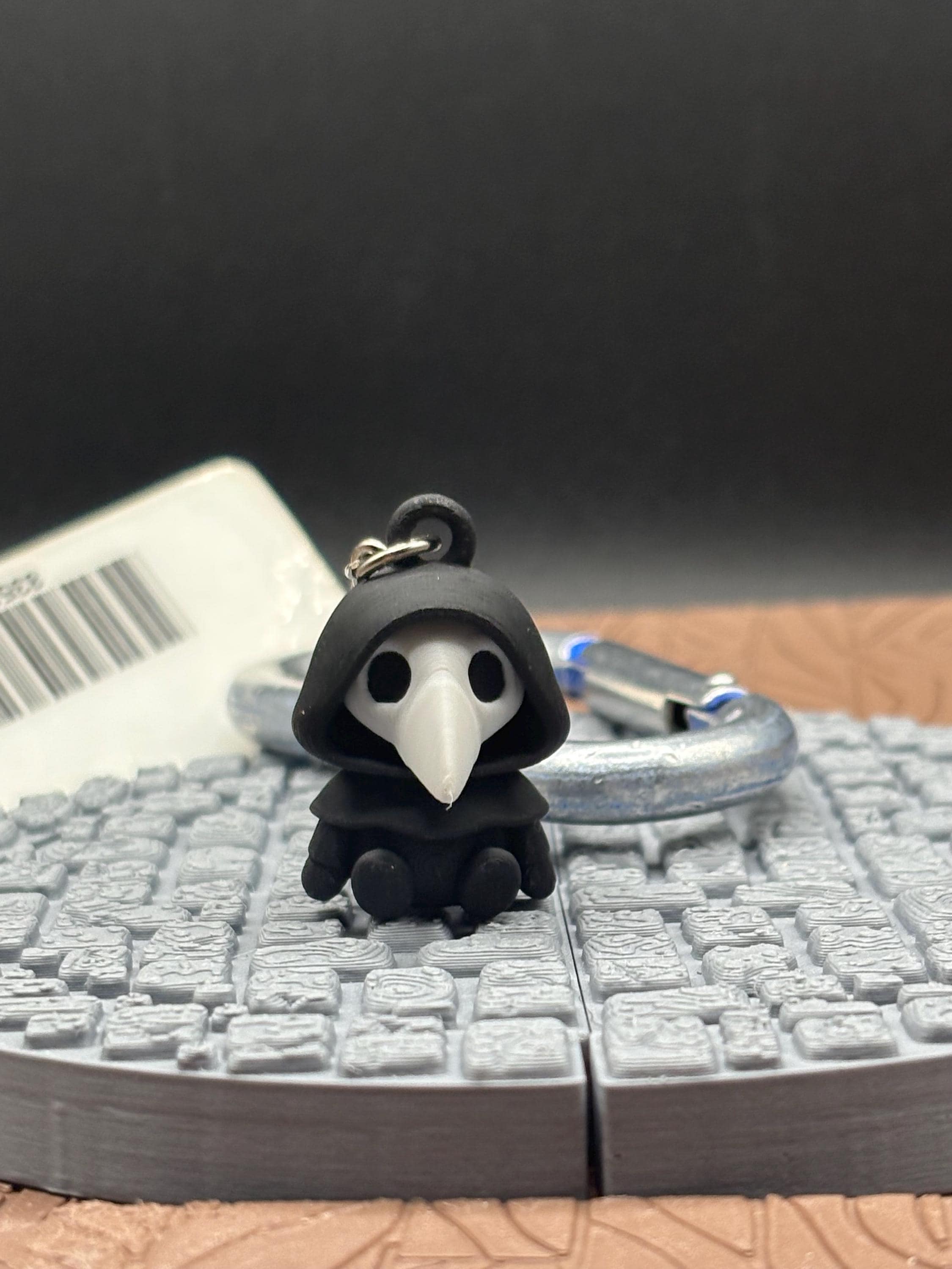 Chibi Plague Doctor Keychain - 3D Printed SCP-049 Inspired Horror