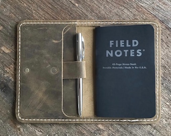 Leather Field Notes Cover, Passport travel wallet.