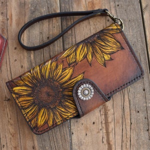 Cartera Clutch con Girasoles
