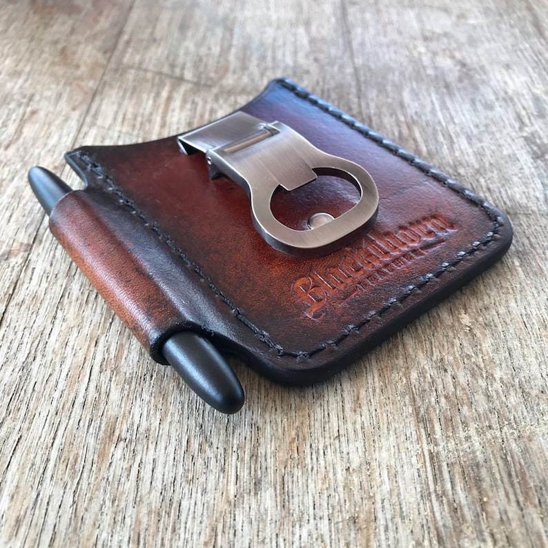 The Rover Ii Wallet Rover II With Fisher Space Pen Sidecar Pocket - Etsy