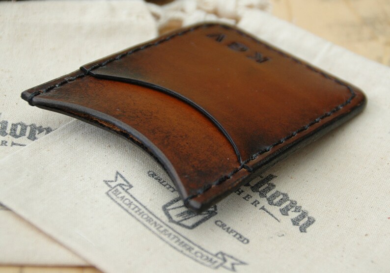 Rover Ii Minimalist Leather Credit Card Wallet Money Clip Etsy - image 0
