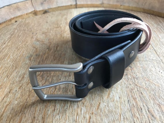 1.75 Extra wide Men's Leather Belt with solid brass | Etsy