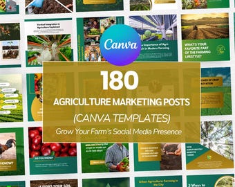 Agribusiness Social Media Templates | Farm Marketing Canva Posts (Digital Download)