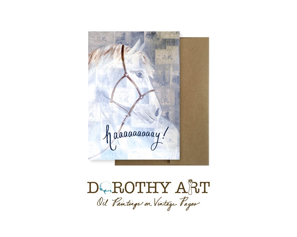 hey hay is for horses hay horse white horse horse gifts Etsy