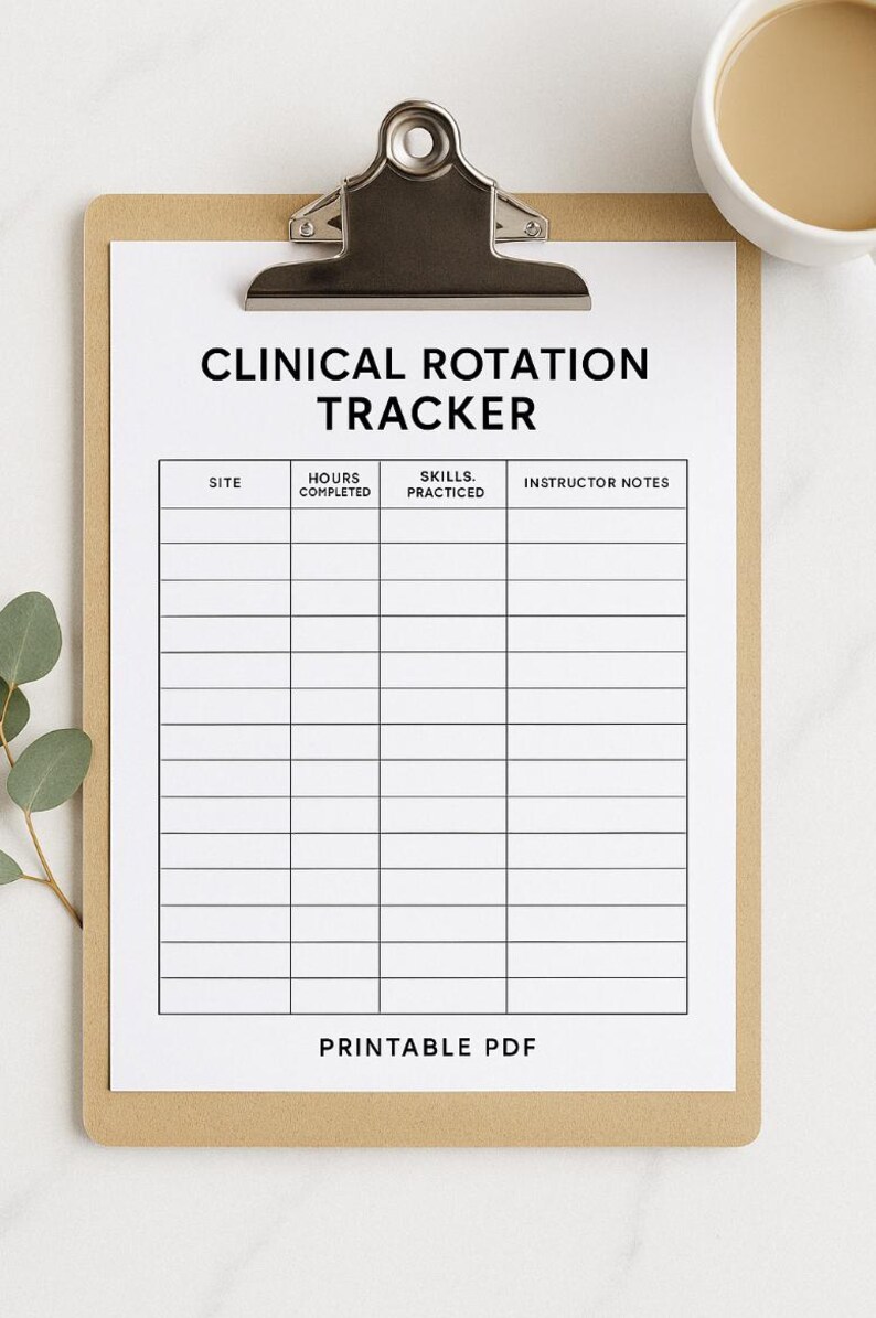 Clinical Rotation Tracker - Etsy
