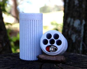 Custom 5-Joint Holder: Odor Resistant Minimalist Travel Case Ribbed Edition