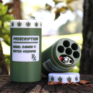 Joint Holder – Odor Resistant 5-Joint Travel Tube | Custom Prescription Case