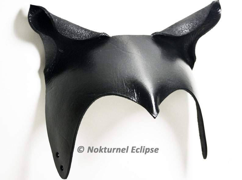 Catwoman Leather Headpiece w/ Curled Cat Ears Superhero Etsy