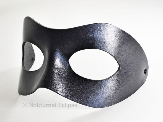 LEATHER Mask Lone Ranger Style Genuine Leather Masquerade Hand Crafted in US