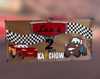 Cars Birthday Banner