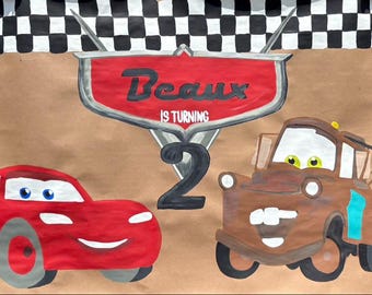 Cars Birthday Banner