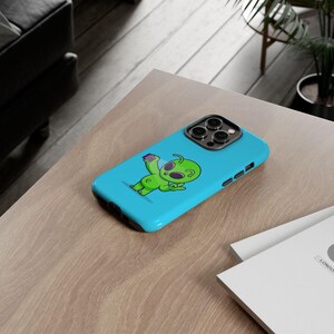 Linda funda para teléfono extraterrestre: diseño de dibujos animados divertido, funda resistente para teléfono inteligente para niños, adolescentes y adultos, ¡regalo perfecto!