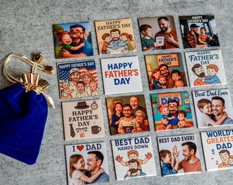 Custom Fridge Photo Magnets - Picture Maget - Save The Date -  Personalized Gift 2x2" - Wedding gift