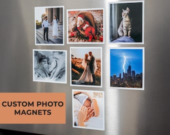 Custom Photo Fridge Magnets: Personalized Picture Gift Set