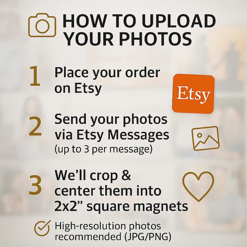 Custom Photo Magnets, Personalized Fridge Magnet Gift, 2x2, Locker Magnet image 6