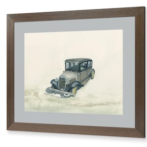 Model A Ford Watercolor Print – 9x12 Vintage Car Wall Art, Antique Auto Painting, Classic Car Decor, Fine Art Print (Unframed)