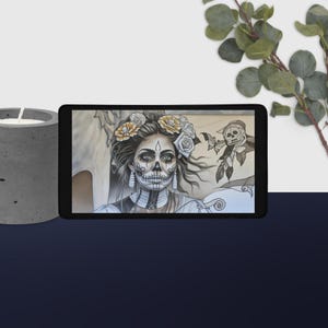 Dia de los Muertos, Día de los Muertos, Reaper In Love, Raro Amor Desk mat