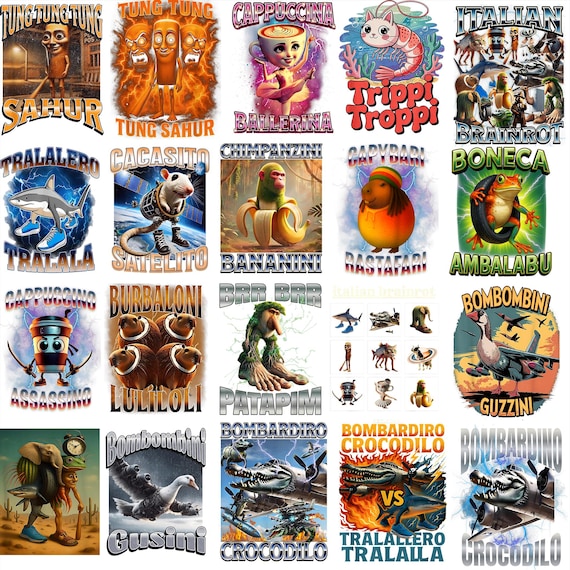 Italian Brain Rot Characters