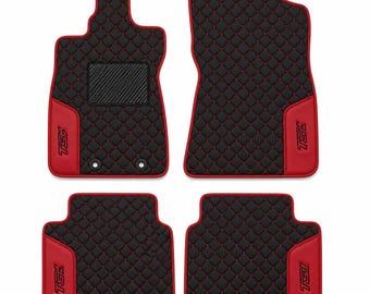 Tapis de sol en cuir personnalisés pour Subaru Impreza 2024-2026 Cuir de luxe, logo brodé, design personnalisé, fabrication sur commande.