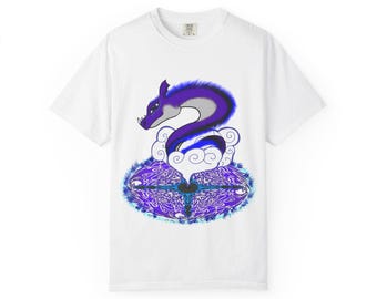 Blue Dragon T-Shirt: Bohemian Unisex Cotton Tee