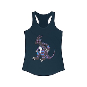 Vibrant Graphic Racerback Tank Top: Cotton-Blend Activewear