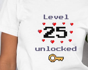25th Birthday Girl t-shirt, Daughter 25th birthday shirt, Gift for Birthday Queen, Granddaughter birthday idea, super comfy & great fit!