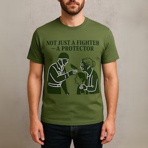 Inte bara en kämpe unisex bomulls-T-shirt | Militär hyllningströja för Memorial Day | Skyddströja för Veterans Day