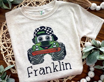 Personalized Monster Truck for Boys, Truck Shirt for Boys, Shirt for Child, Shirt For Baby, Shirt For Toddler